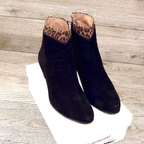 * NEW * $775 GRAVATI Arthur Beren Women's 9 M Ankle Boot 4660 * add $15 Trees - Picture 1 of 15